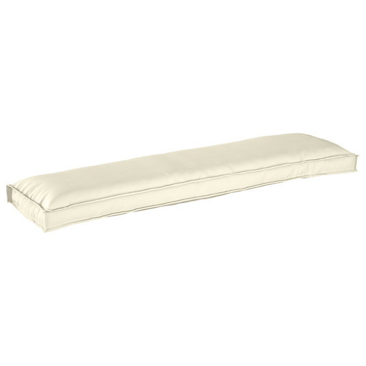 Conjunto de Almofadas para Palete 2 pcs Creme 150 x 40 x 8 cm