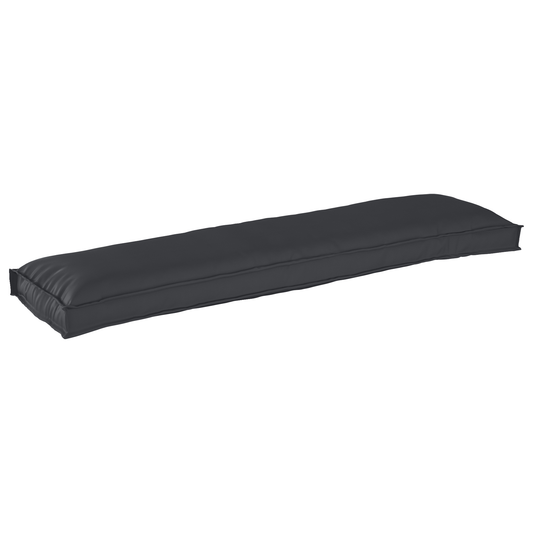 Conjunto de Almofadas para Palete 2 pcs Preto 150 x 40 x 8 cm
