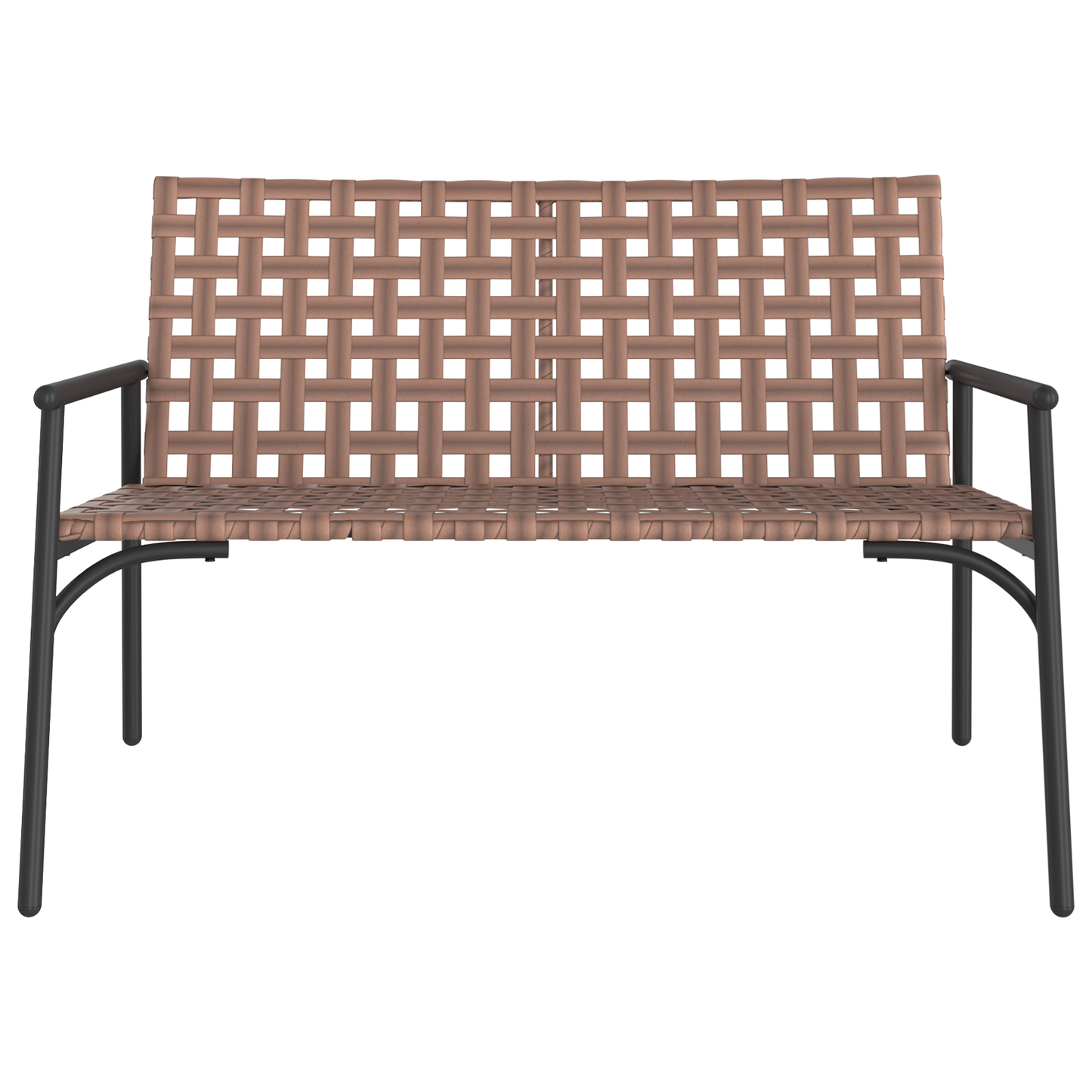 Cadeira de Jardim Preto 113 x 79 x 75cm vime PE