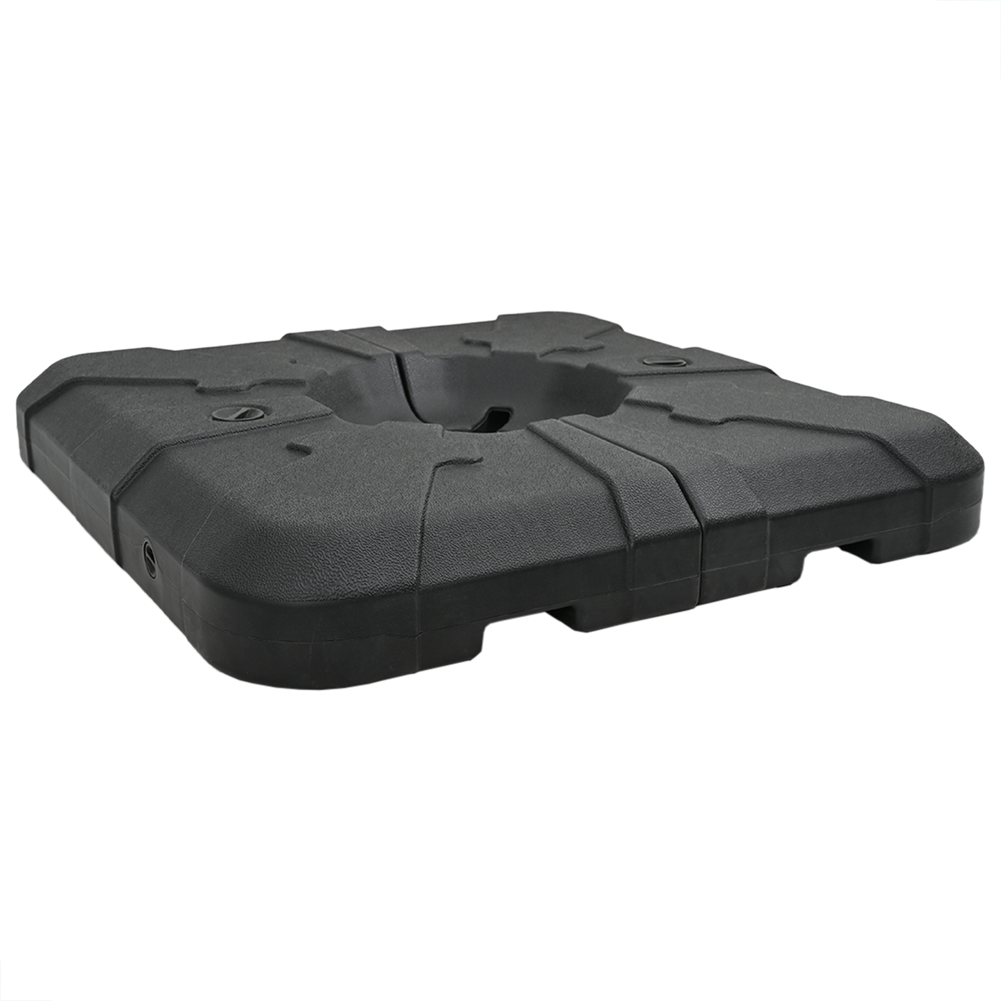 Conjunto de Base para Guarda-Chuva 2 pcs Preto