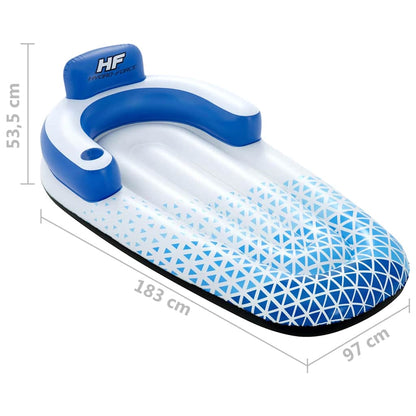 Espreguiçadeira flutuante Hydro-Force 183x97 cm azul