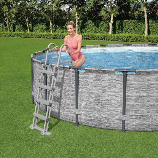 Escada de segurança Flowclear com 4 degraus 122 cm