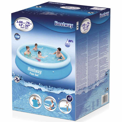 Fast Set Piscina insuflável redonda 366x76 cm 57273