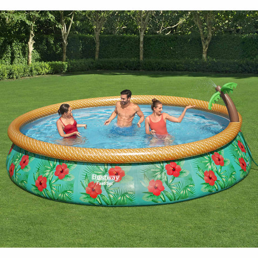 Conjunto piscina insuflável Fast Set Paradise Palms 457x84 cm