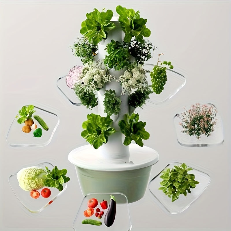 Multilevel vertical hydroponic tower cultivation machine