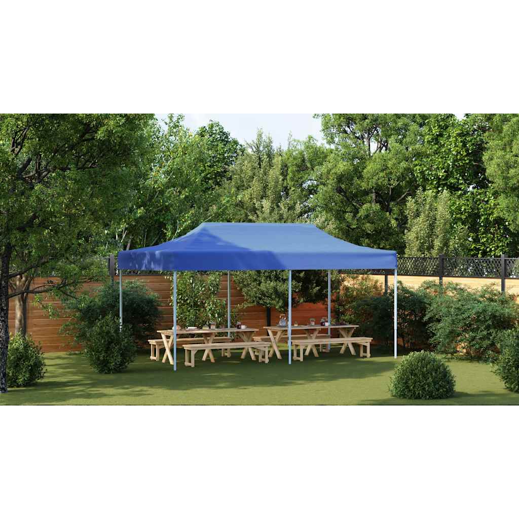 Tenda pop-up dobrável 3x6 m azul
