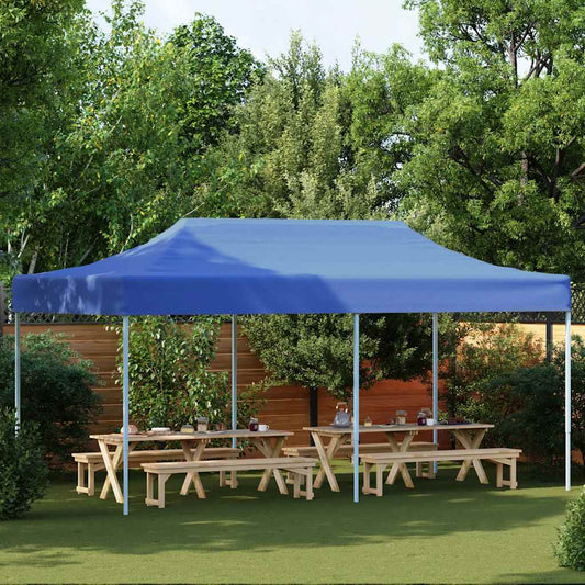 Tenda pop-up dobrável 3x6 m azul