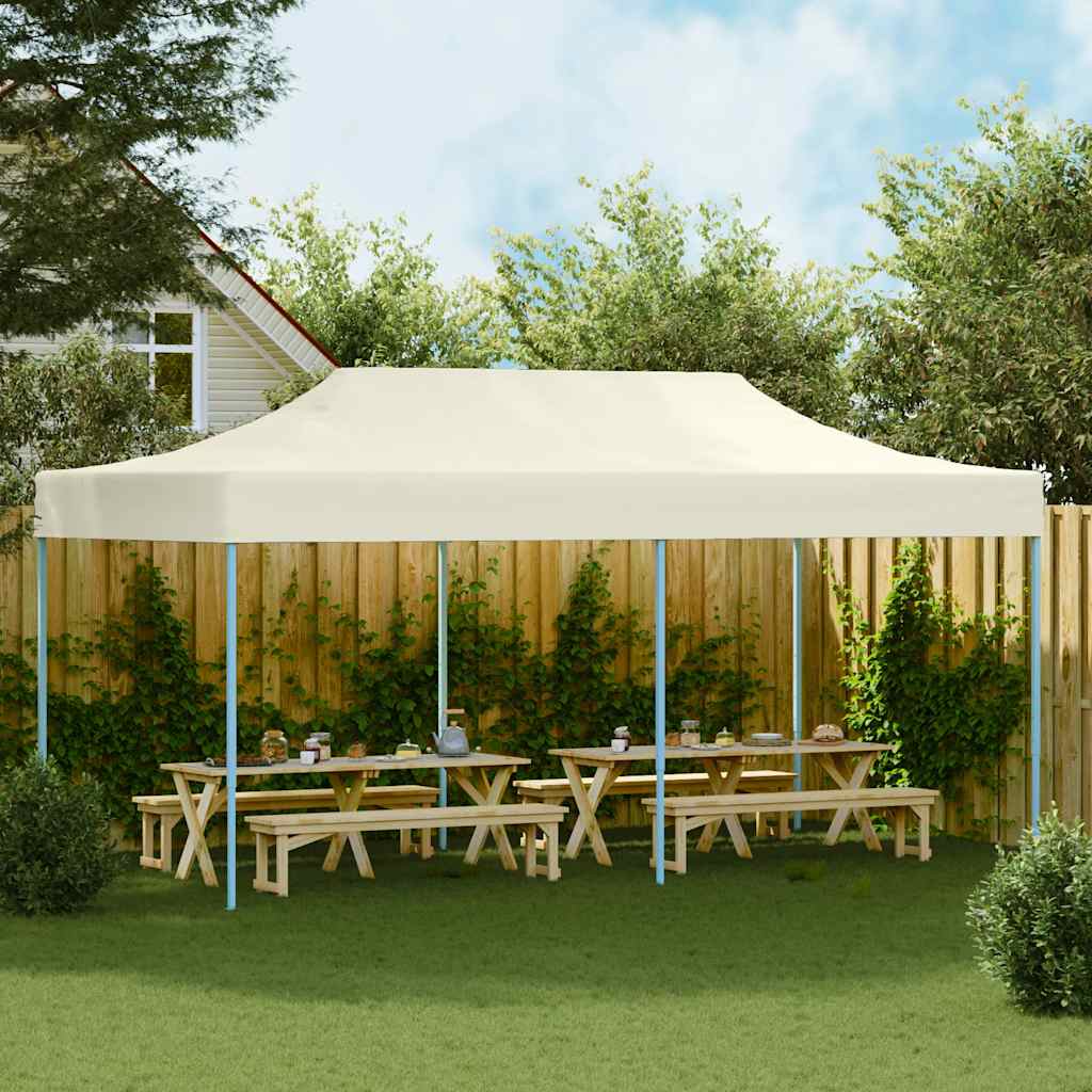 Tenda pop-up dobrável 3x6 m branco nata