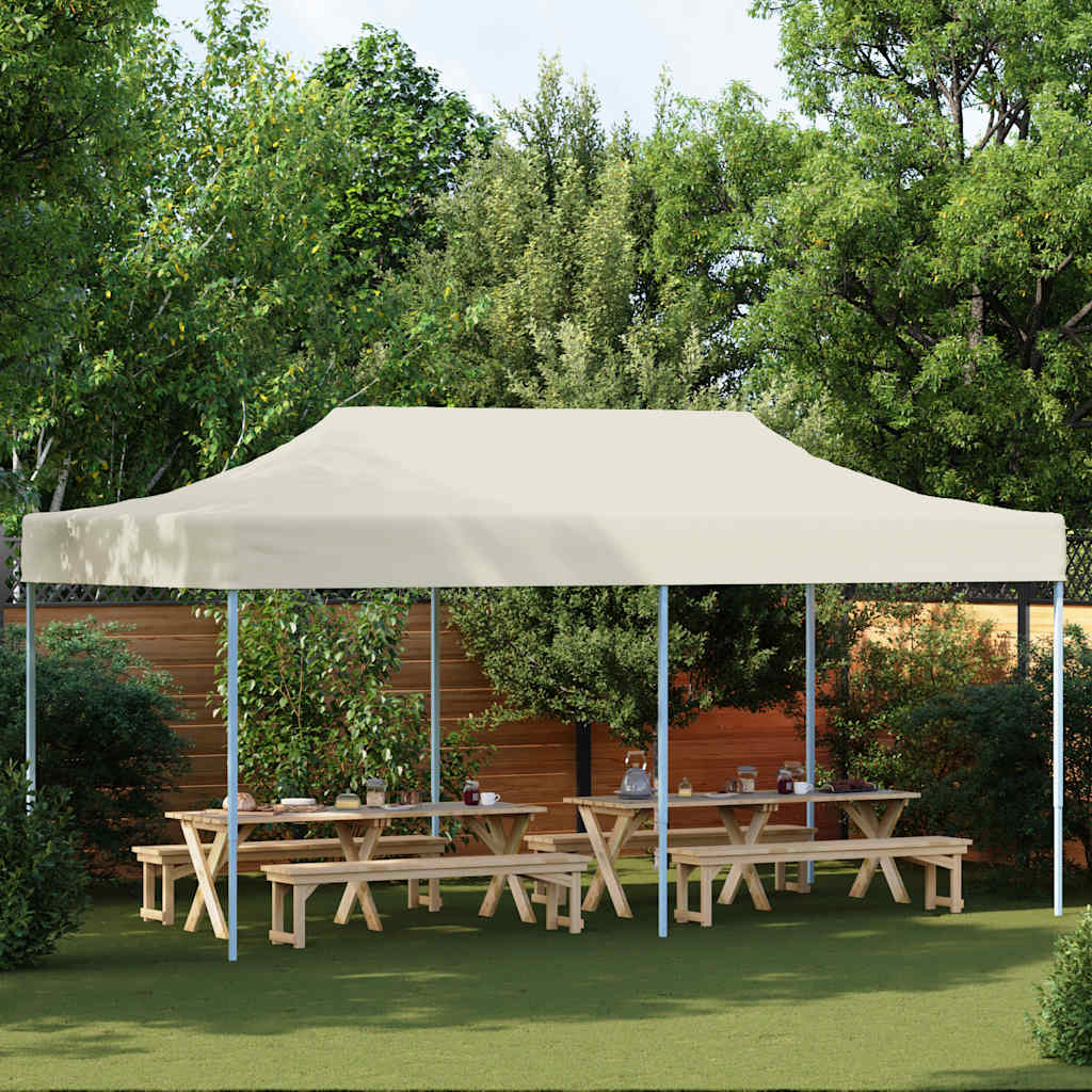 Tenda pop-up dobrável 3x6 m branco nata