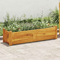 Canteiro elevado de jardim 100x30x25 cm madeira de acácia