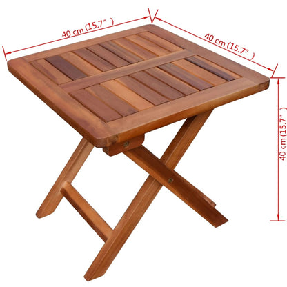 Espreguiçadeira com mesa madeira acácia maciça