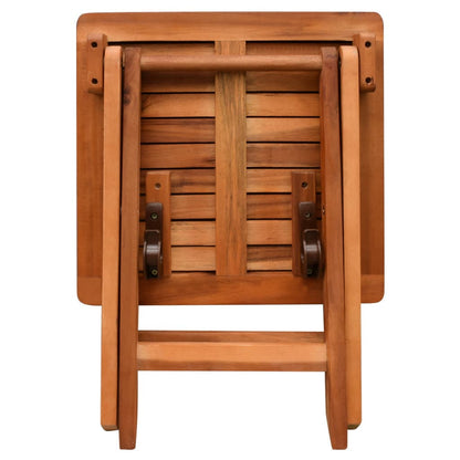Espreguiçadeira com mesa madeira acácia maciça