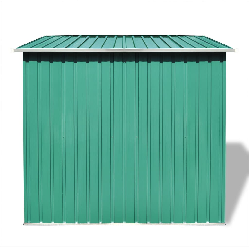 Abrigo de jardim, metal, verde