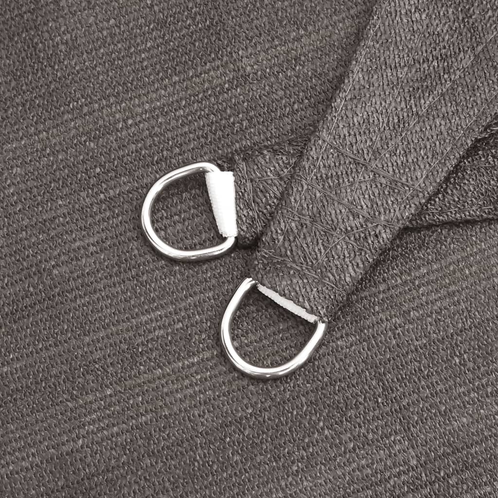 Para-sol estilo vela PEAD quadrado 2x2 m antracite