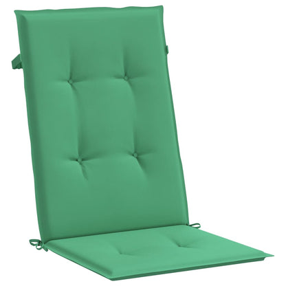 Almofadões para cadeiras altas de jardim 4 pcs tecido verde