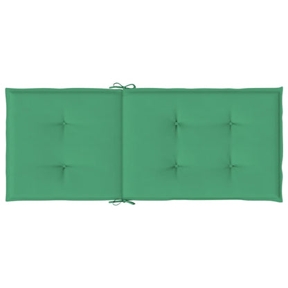 Almofadões para cadeiras altas de jardim 4 pcs tecido verde