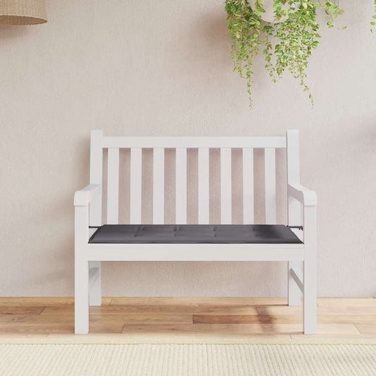 Almofadão p/ banco de jardim 100x50x4cm tecido oxford antracite