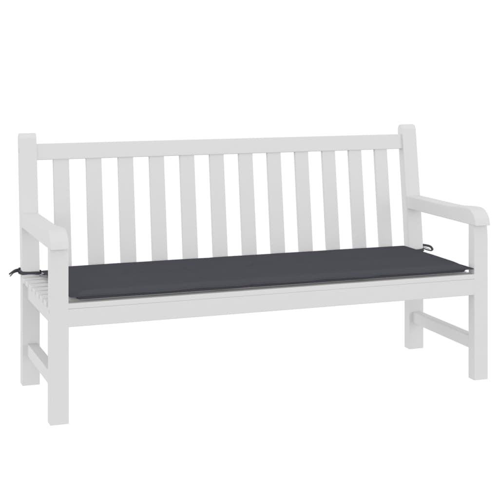 Almofadão p/ banco jardim 150x50x3 cm tecido oxford antracite
