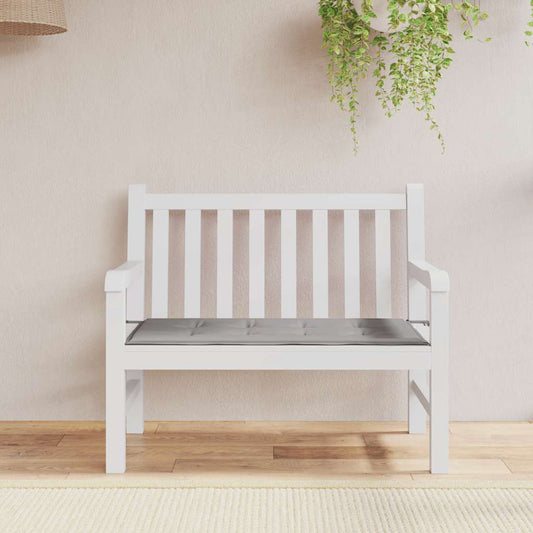 Almofadão p/ banco de jardim 100x50x4cm tecido oxford cinza