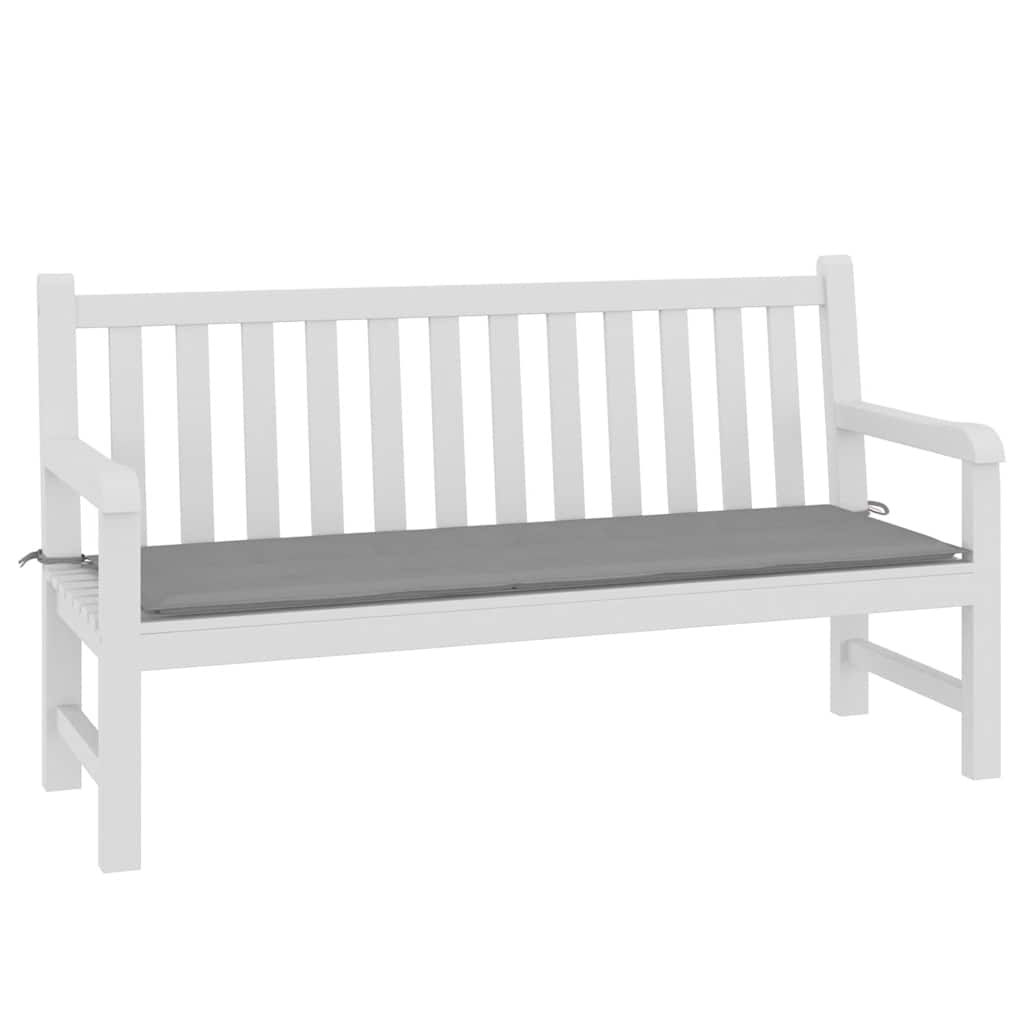 Almofadão p/ banco de jardim 150x50x4 cm tecido oxford cinza