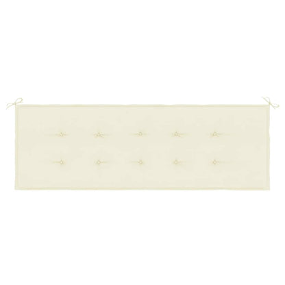 Almofadão p/ banco de jardim 150x50x4 cm tecido oxford creme