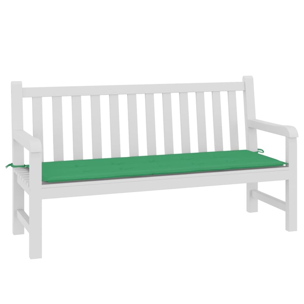 Almofadão p/ banco de jardim 150x50x3 cm tecido oxford verde