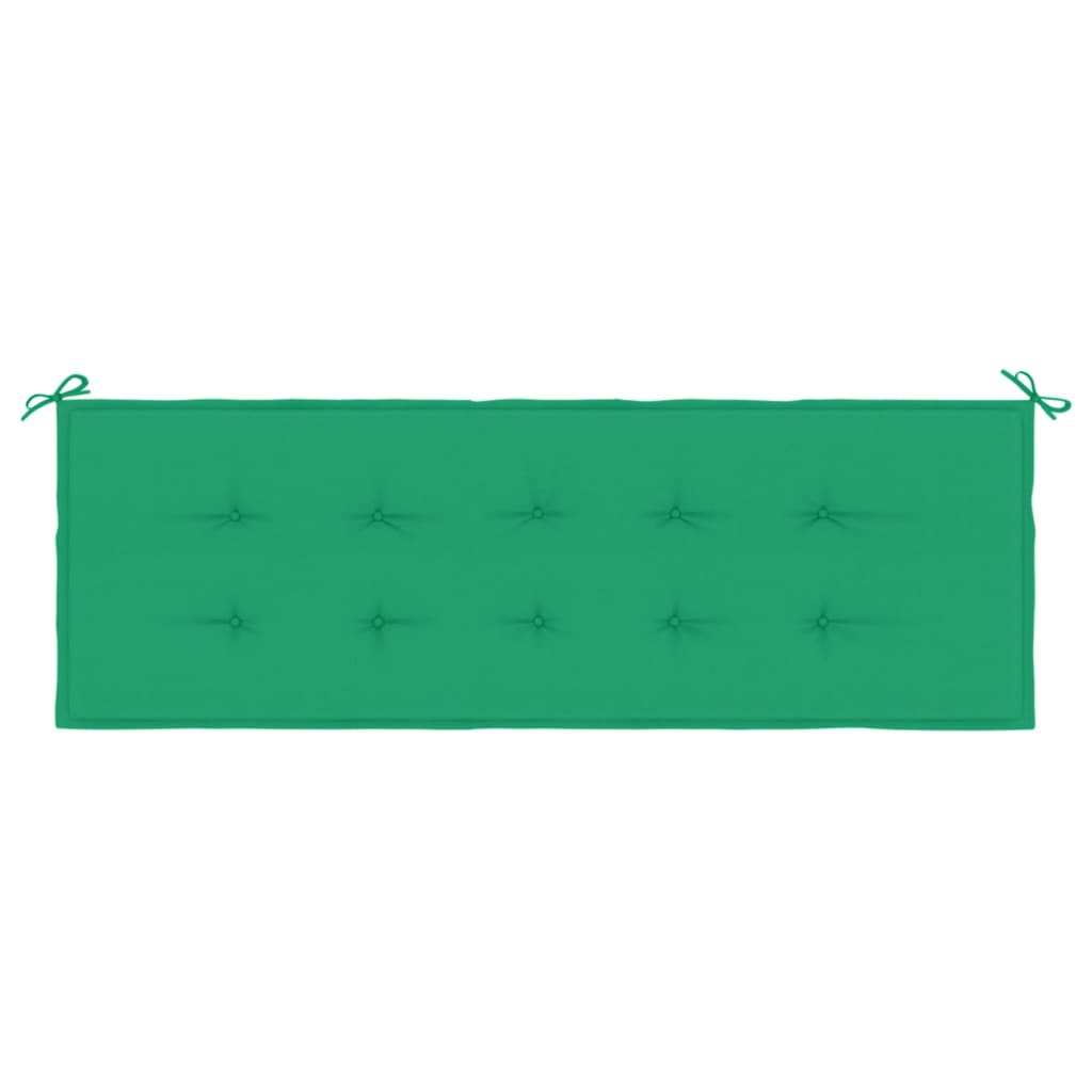 Almofadão p/ banco de jardim 150x50x3 cm tecido oxford verde