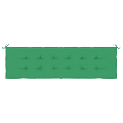 Almofadão p/ banco de jardim 180x50x3 cm tecido oxford verde