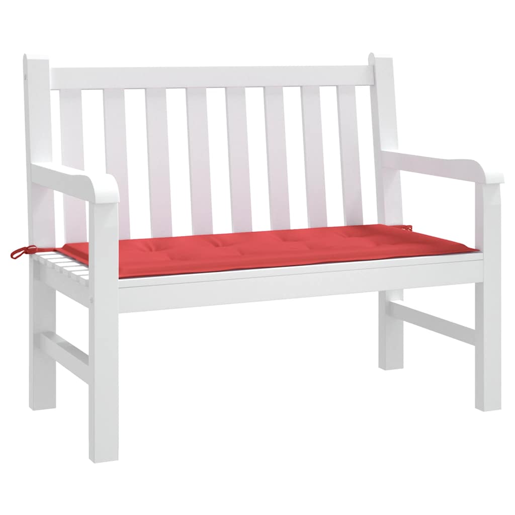 Almofadão p/ banco de jardim 120x50x4cm tecido oxford vermelho