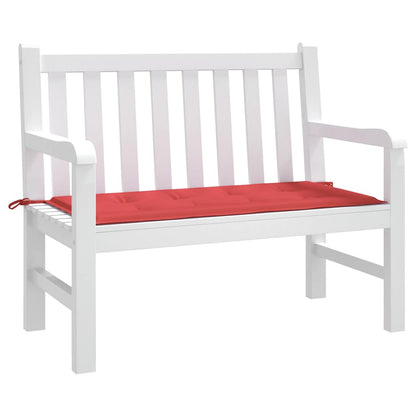 Almofadão p/ banco de jardim 120x50x4cm tecido oxford vermelho