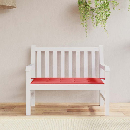 Almofadão p/ banco de jardim 120x50x4cm tecido oxford vermelho