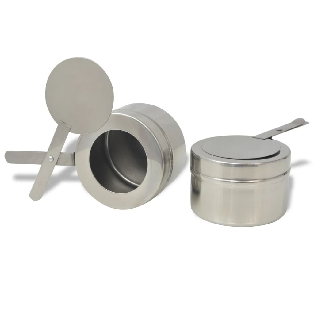 Conjunto de rechauds 2 pcs aço inoxidável