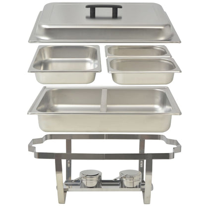 Conjunto de rechauds 4 pcs aço inoxidável