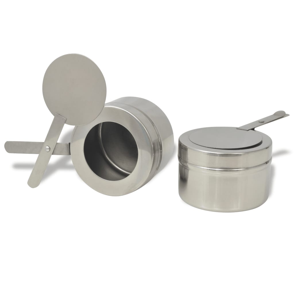 Conjunto de rechauds 4 pcs aço inoxidável