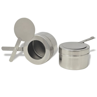 Conjunto de rechauds 4 pcs aço inoxidável