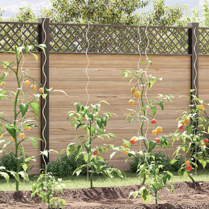 Suportes para plantas em espiral 50 pcs 170 cm aço galvanizado