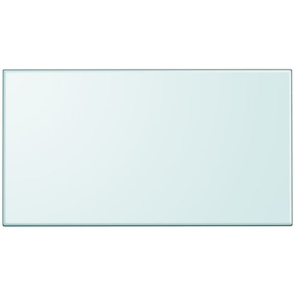 Tampo de mesa em vidro temperado, retangular, 1200x650 mm