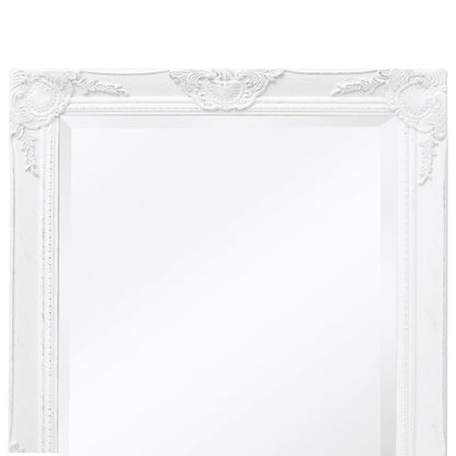Espelho de parede, estilo barroco, 100x50 cm, branco