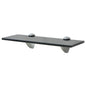 Prateleira flutuante vidro 30x10 cm 8 mm