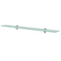 Prateleira flutuante vidro 80x20 cm 8 mm