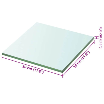 Prateleira de vidro 30x30 cm transparente