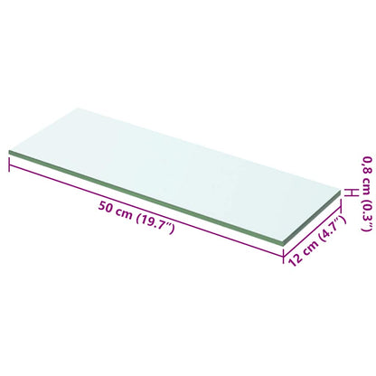 Prateleira de vidro 50x12 cm transparente
