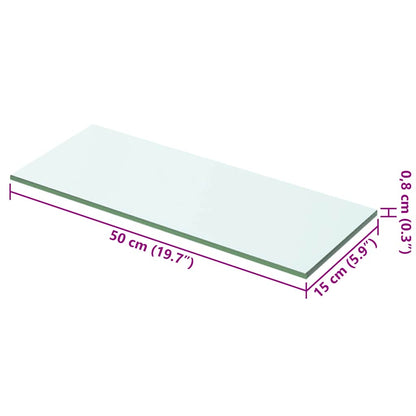 Prateleira de vidro 50x15 cm transparente