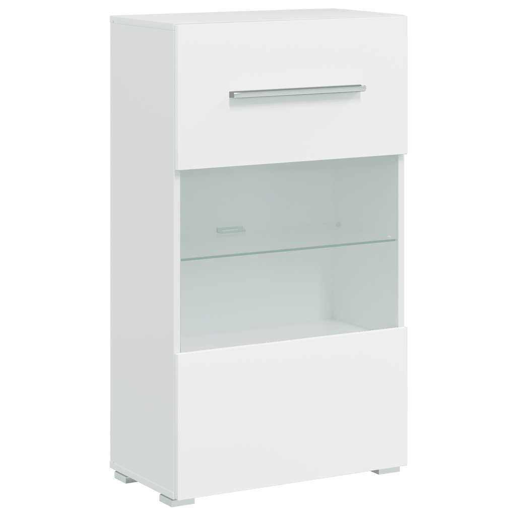 Armários de parede/unidade p/TV com luz LED branco, 5 pcs