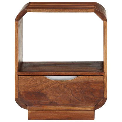 Mesa cabeceira c/ gaveta madeira acácia maciça 40x30x50 cm