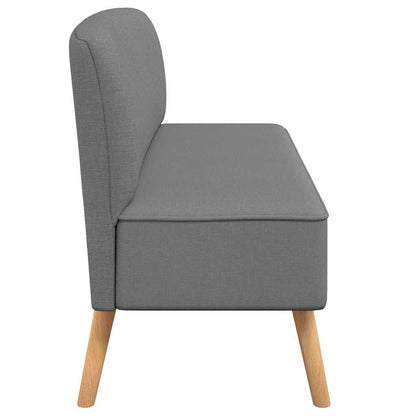 Sofá tecido cinzento claro 117x55,5x77