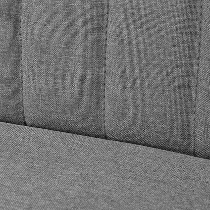 Sofá tecido cinzento claro 117x55,5x77