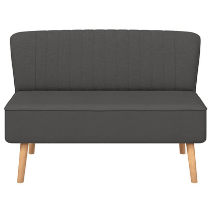 Sofá tecido 117x55,5x77 cinzento-escuro