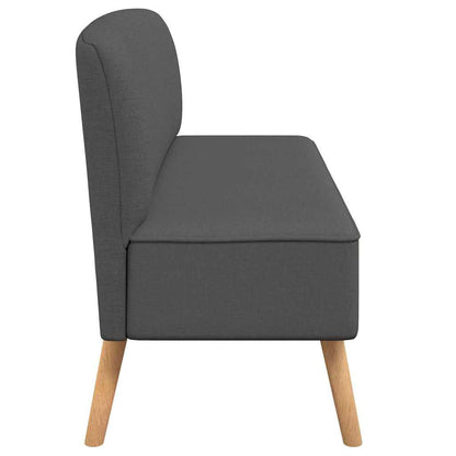 Sofá tecido 117x55,5x77 cinzento-escuro