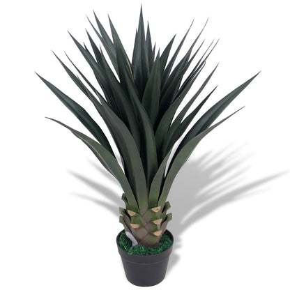 Planta iúca artificial com vaso 85 cm verde